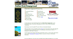 Desktop Screenshot of indianrockcampground.com
